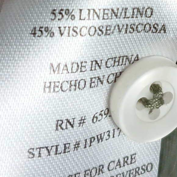 Benny Gold Linen Blend button Down XXL - Picture 4 of 4